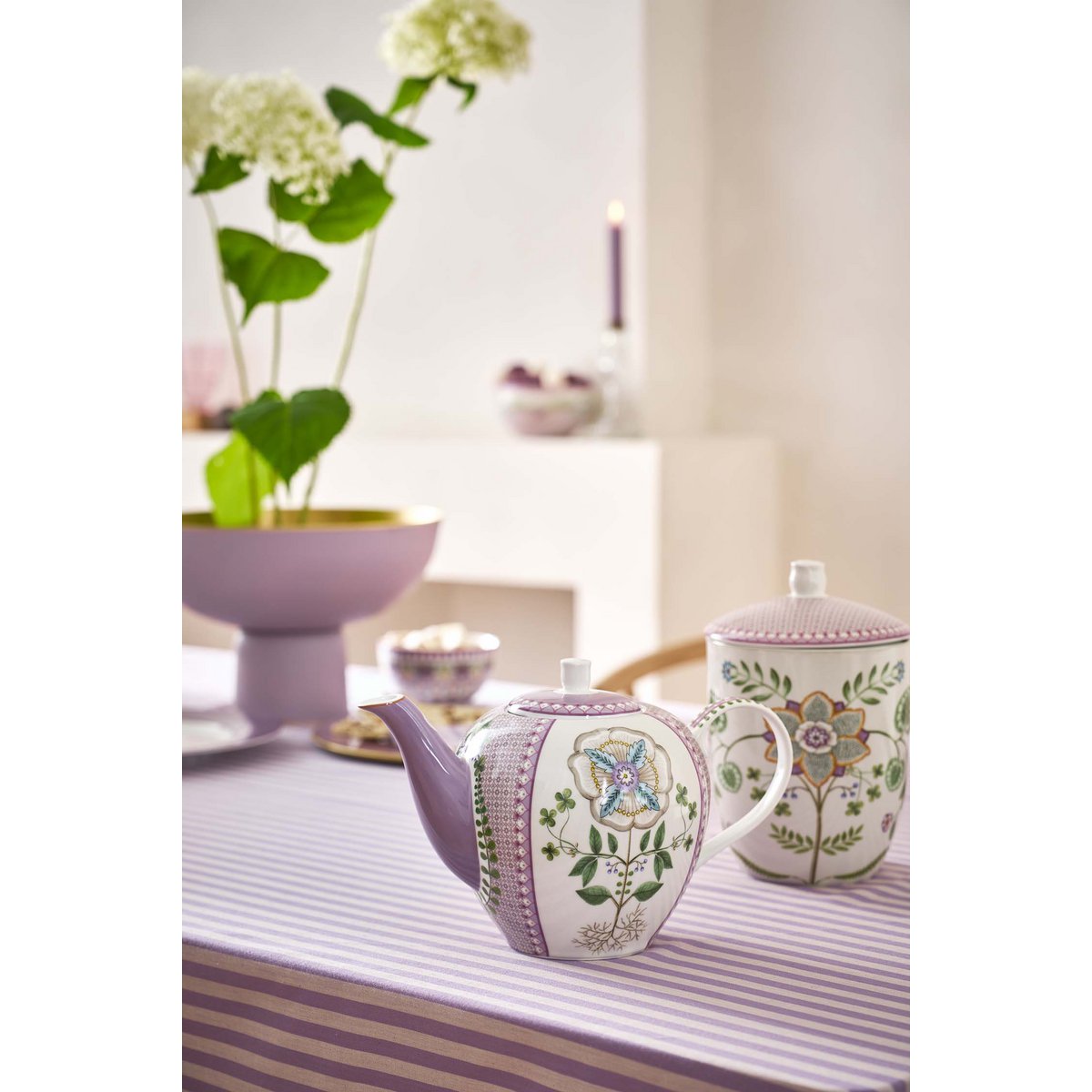 Pip Studio - Tea Pot Lily&Lotus Tiles Lilac 1.6ltr