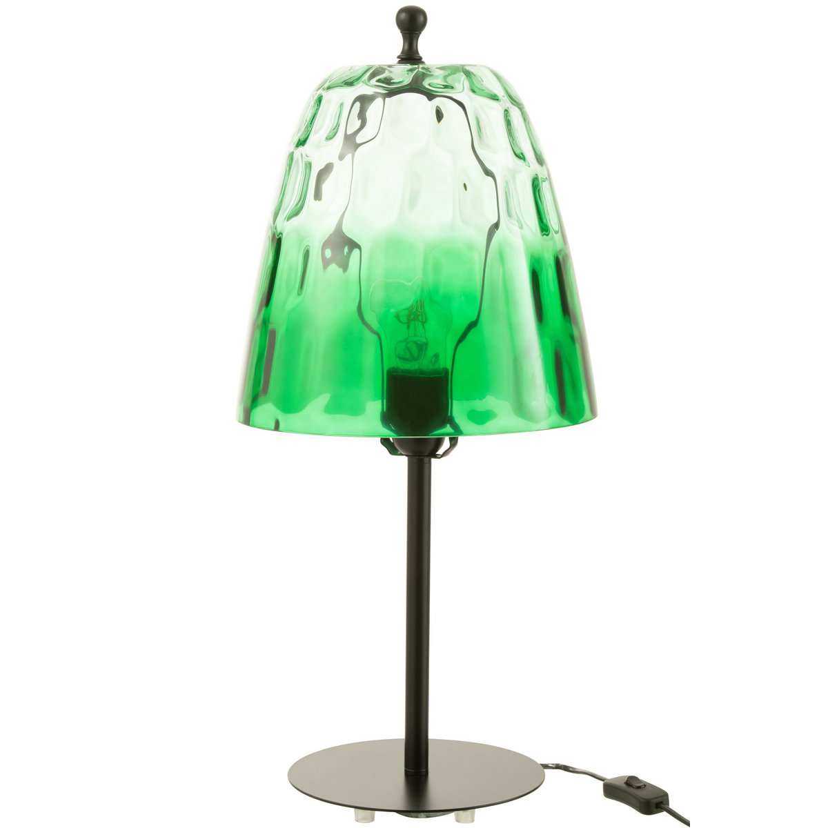 J-Line - Lampe de table Océane - Verre - Vert