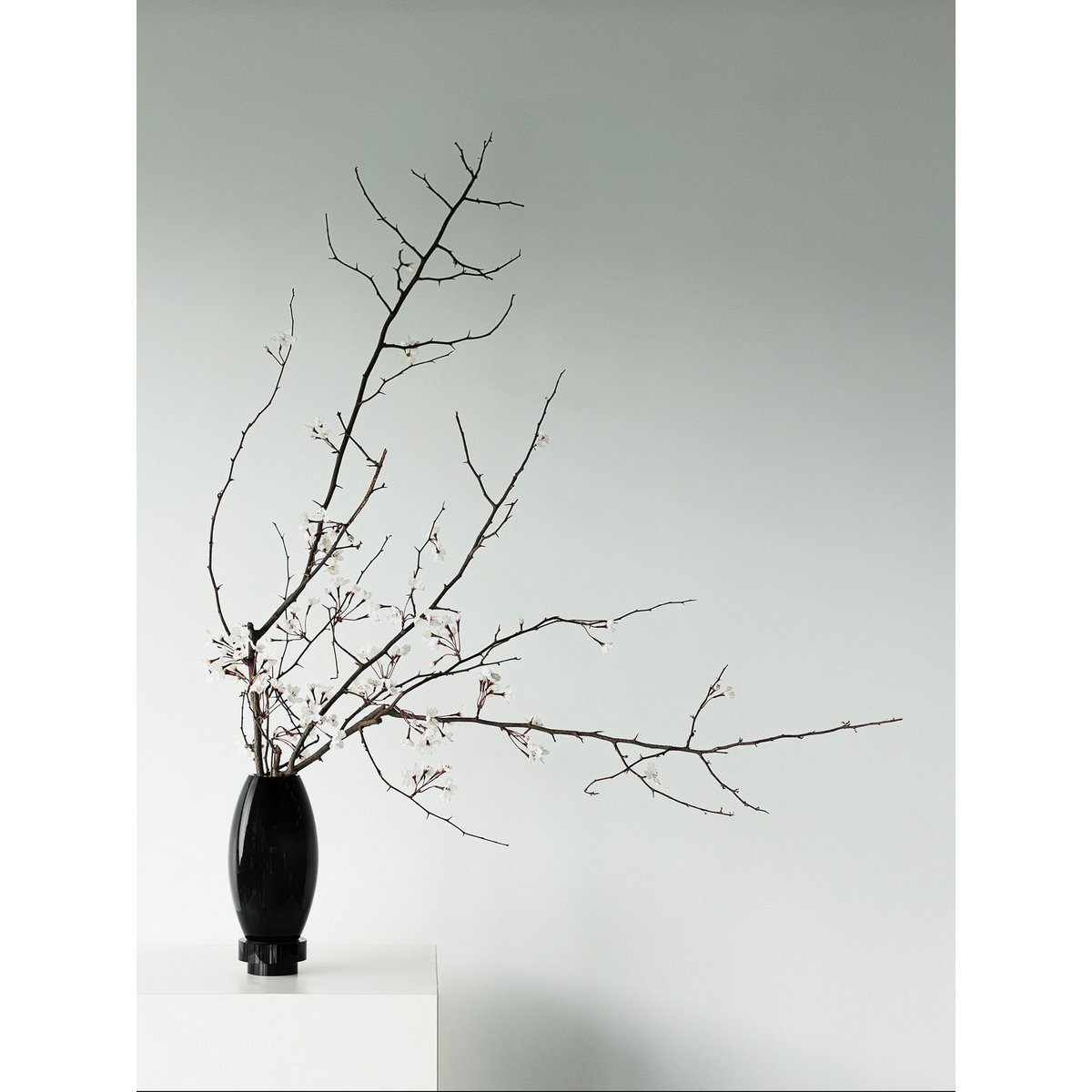 Element Accessories - Kleine moderne vaas, innovatief design, achterkant van hoogwaardig glas. RUD15ZW