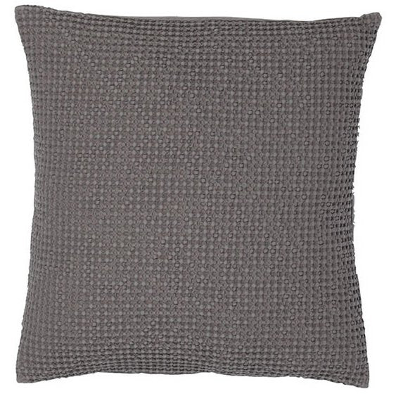 VIVARAISE - Coussin Maia gris tourterelle 45 x 45