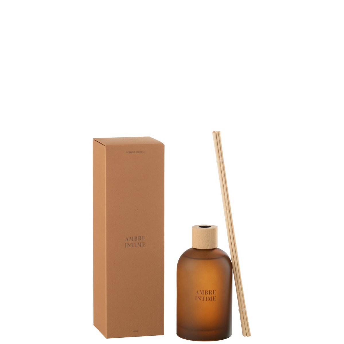 J-Line - Huile parfumée + Sticks - Accords Essentiels - Ambre Intime - Ocre