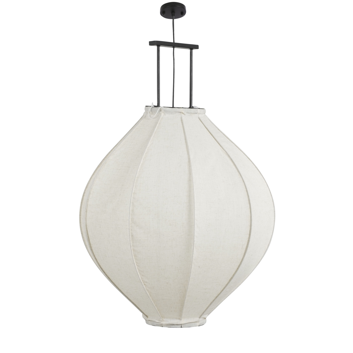 Mica Decorations - Pego Hanglamp - H94 x Ø70 cm - Linnen - Off White