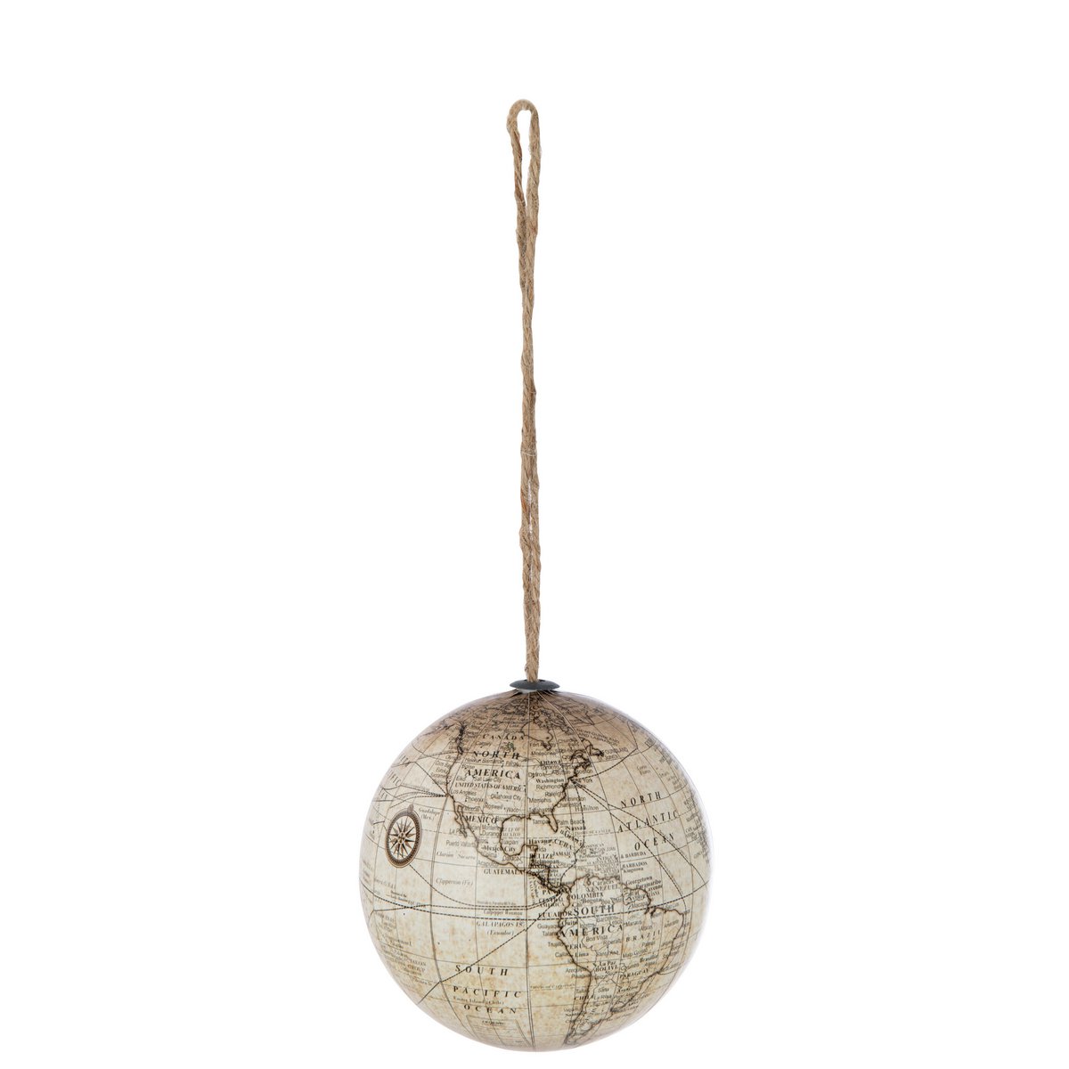 J-Line - Suspension décorative 'Globe' (Beige)