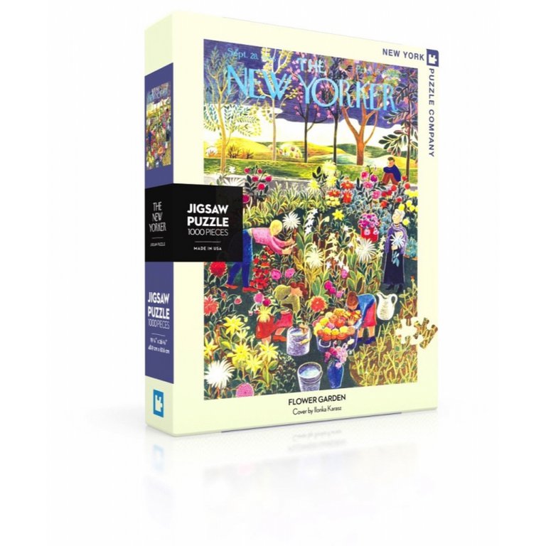 New York Puzzle Company - Puzzle 'Jardin de Fleurs' (1000 pièces)