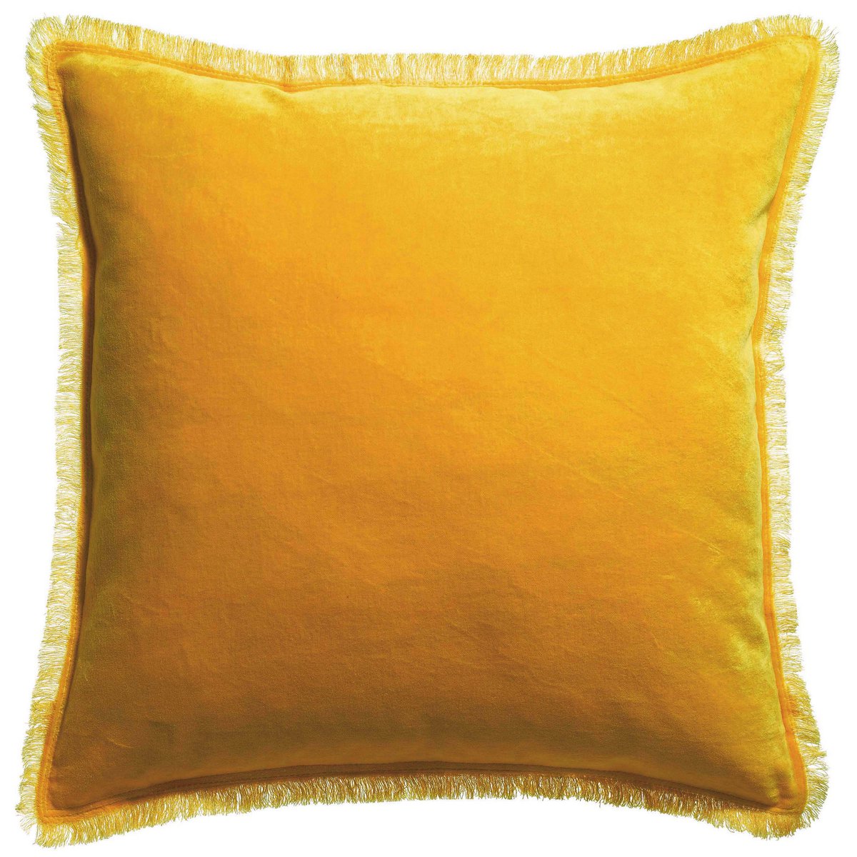 VIVARAISE - Coussin uni Fara Curry 45 x 45