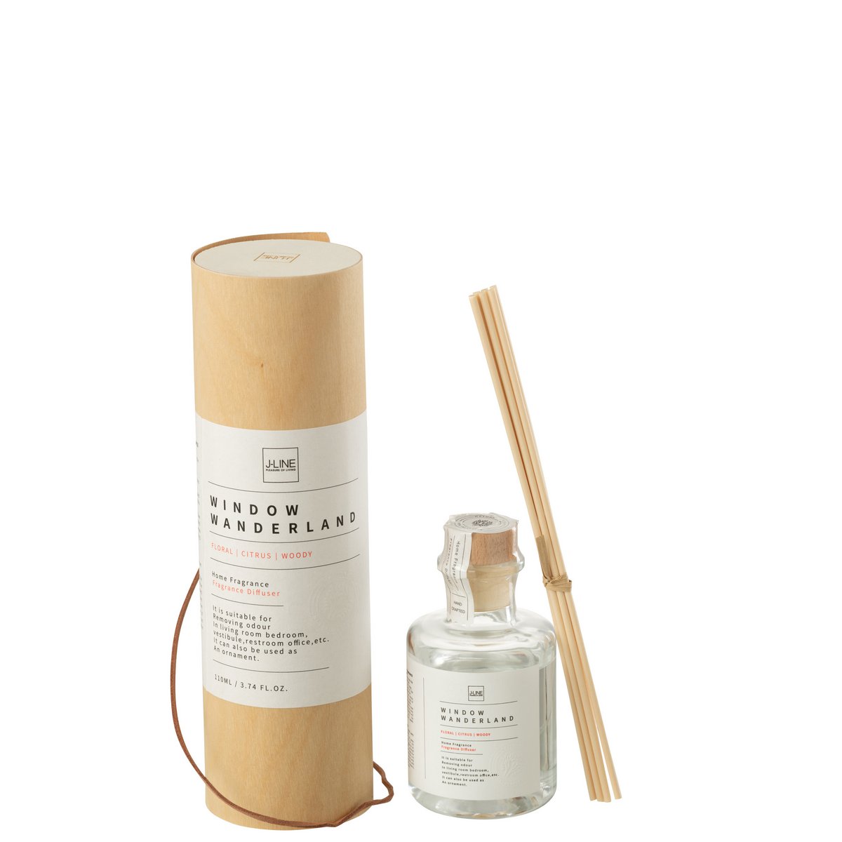 J-Line - Huile parfumée + Sticks - Window Wanderland - Transparent - Petit