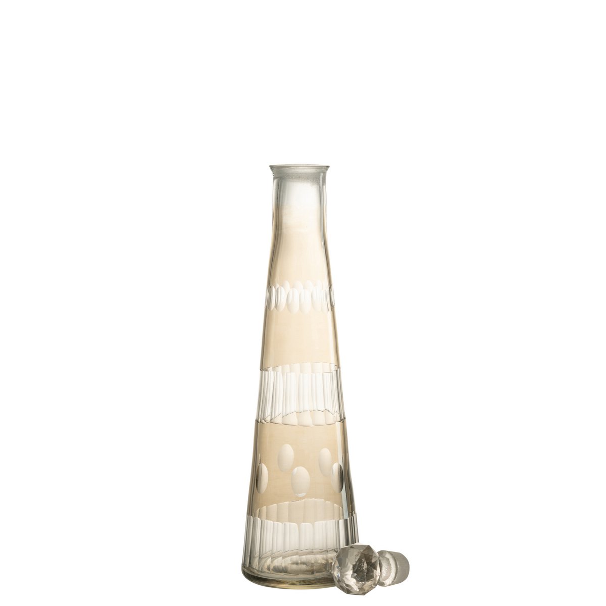 J-Line - Carafe Motifs - Verre - Gris