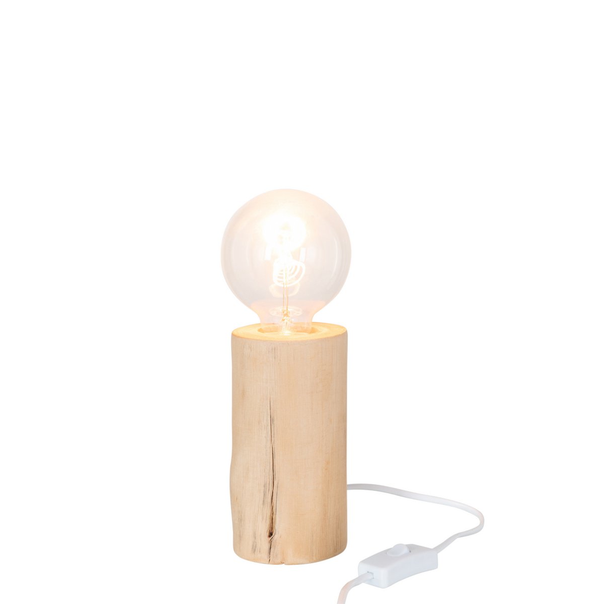 J-Line - Douille de Lampe Silas High - Bois - Naturel