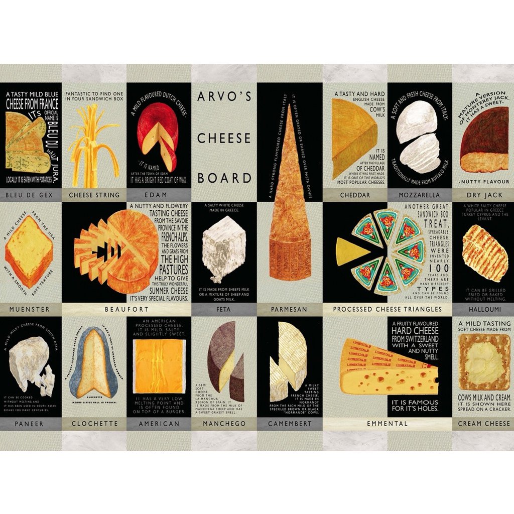 New York Puzzle Company - Puzzle 'Planche à fromage' (1000 pièces)