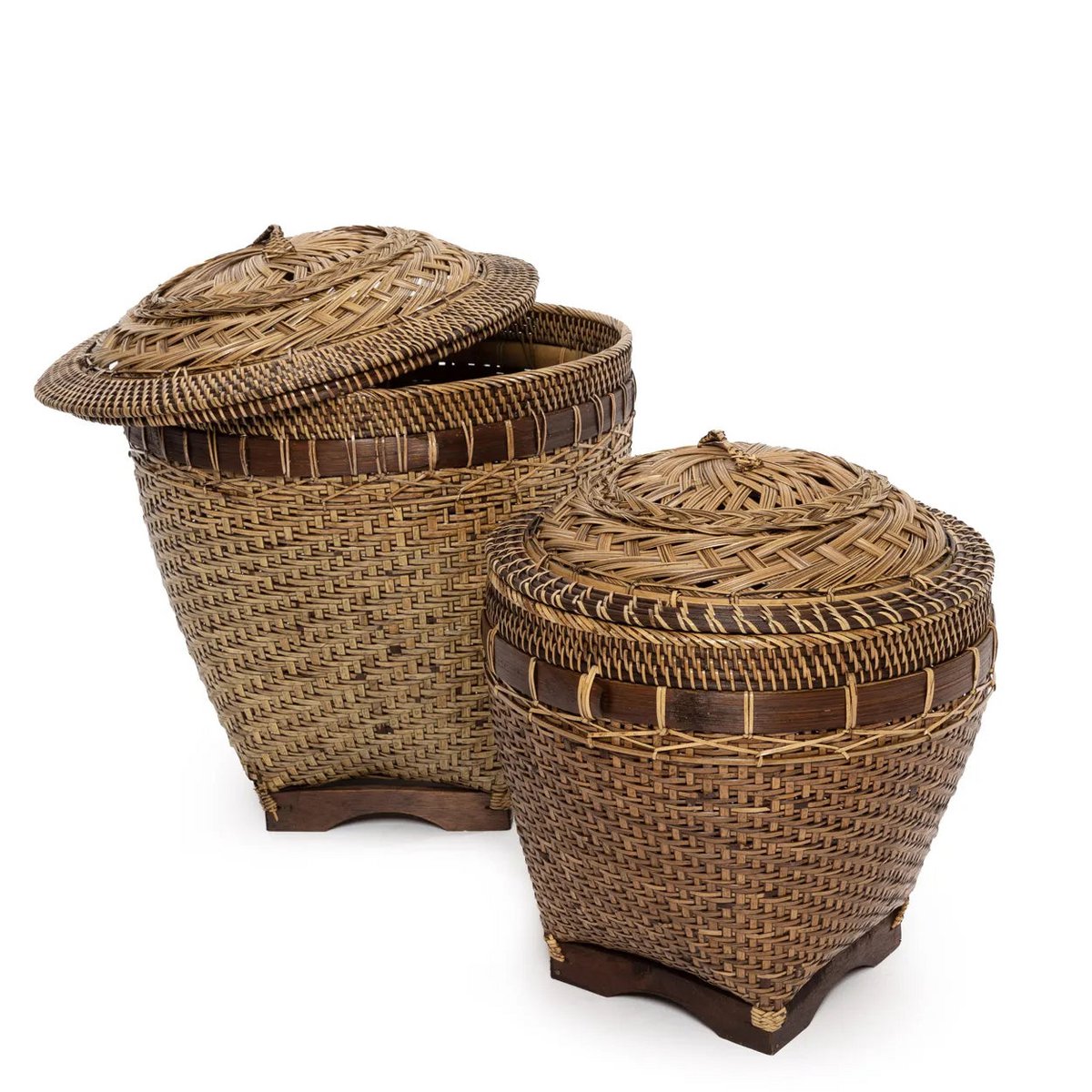 Bazar Bizar - Panier 'Colonial' (Marron Naturel, L)