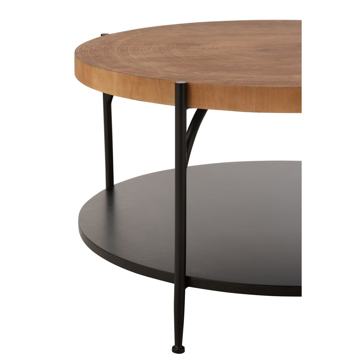 J-Line - Table basse Voni MDF/Fer Noir/Naturel