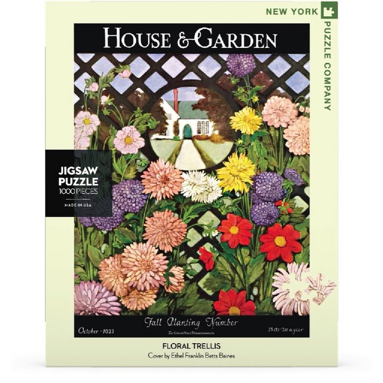 New York Puzzle Company - Puzzle 'Floral Trellis' (1000 Teile)