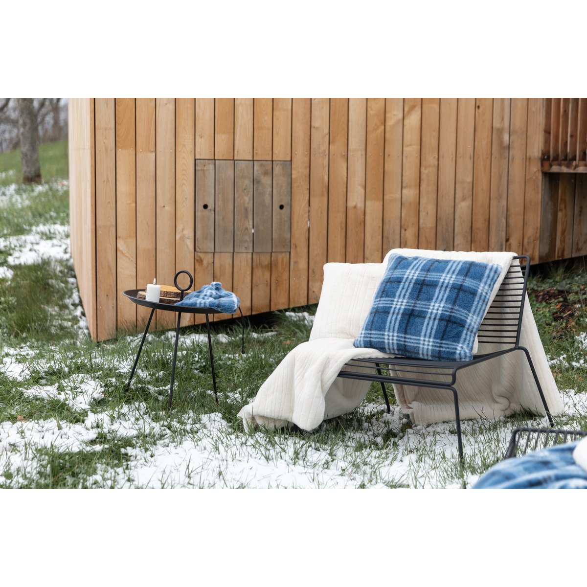 VIVARAISE - Plaid Artus Neige 140 x 180