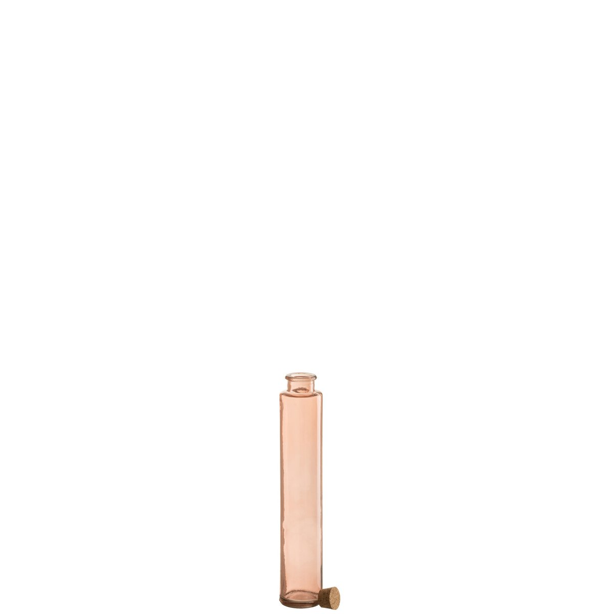 J-Line - Bouteille Bouchon Verre Rose Clair