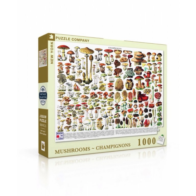 New York Puzzle Company - Puzzel 'Mushrooms ~ Champignons' (1000 stukjes)