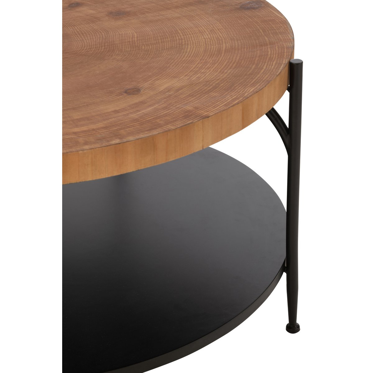 J-Line - Table basse Voni MDF/Fer Noir/Naturel