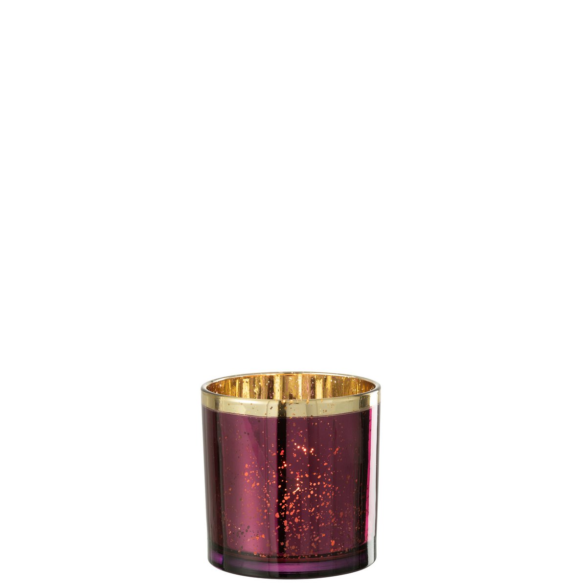 J-Line - Lantern Edge - Verre - Or/Bordeaux - Grand