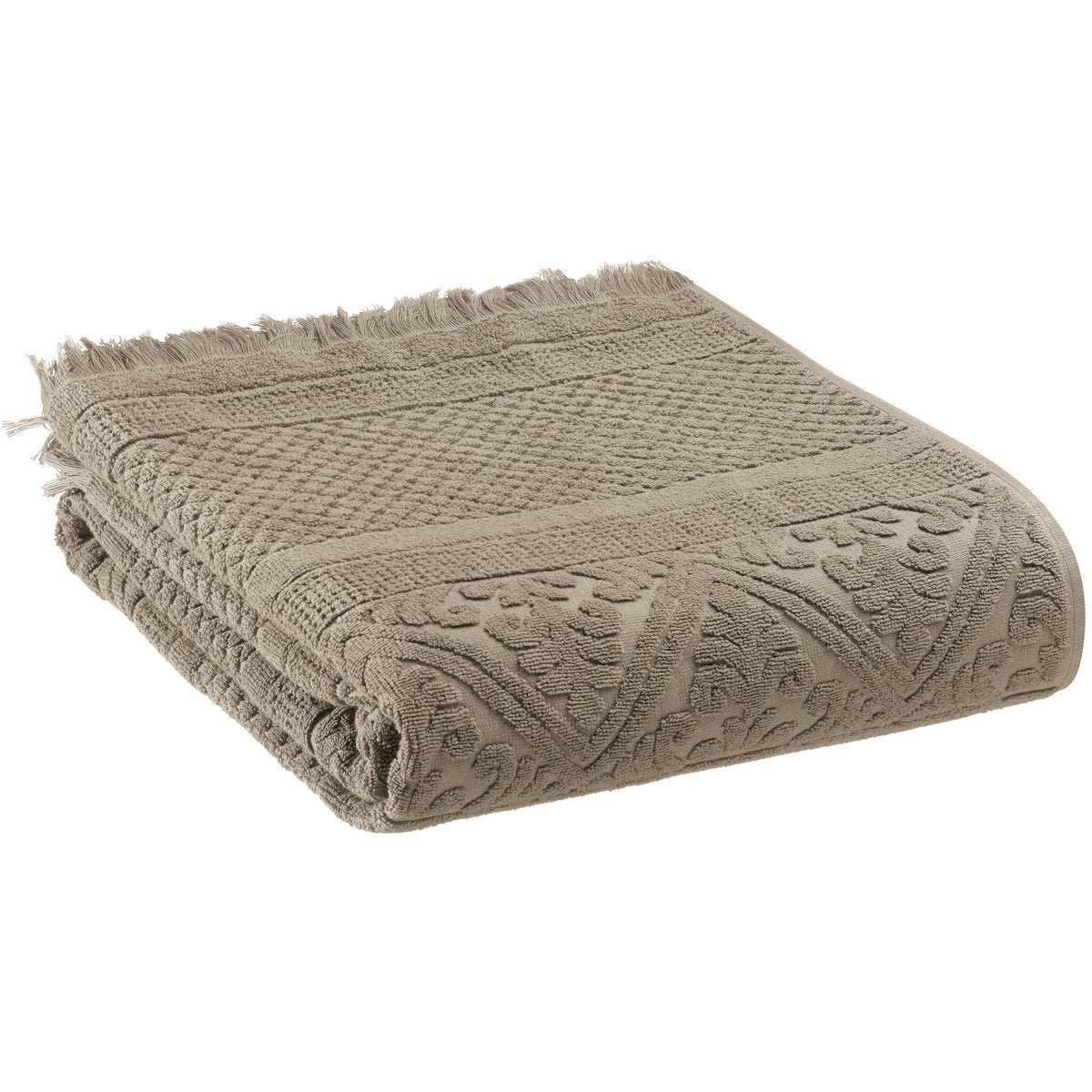 VIVARAISE - Drap de bain uni Zoé Chamois 70 x 140