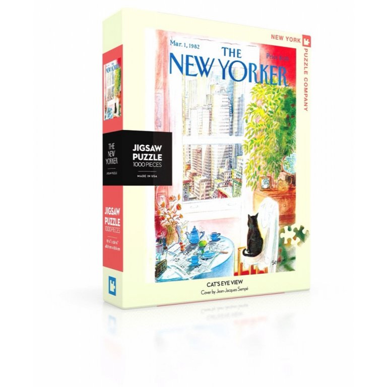 New York Puzzle Company - Puzzel 'Cat's Eye View' (1000 stukjes)