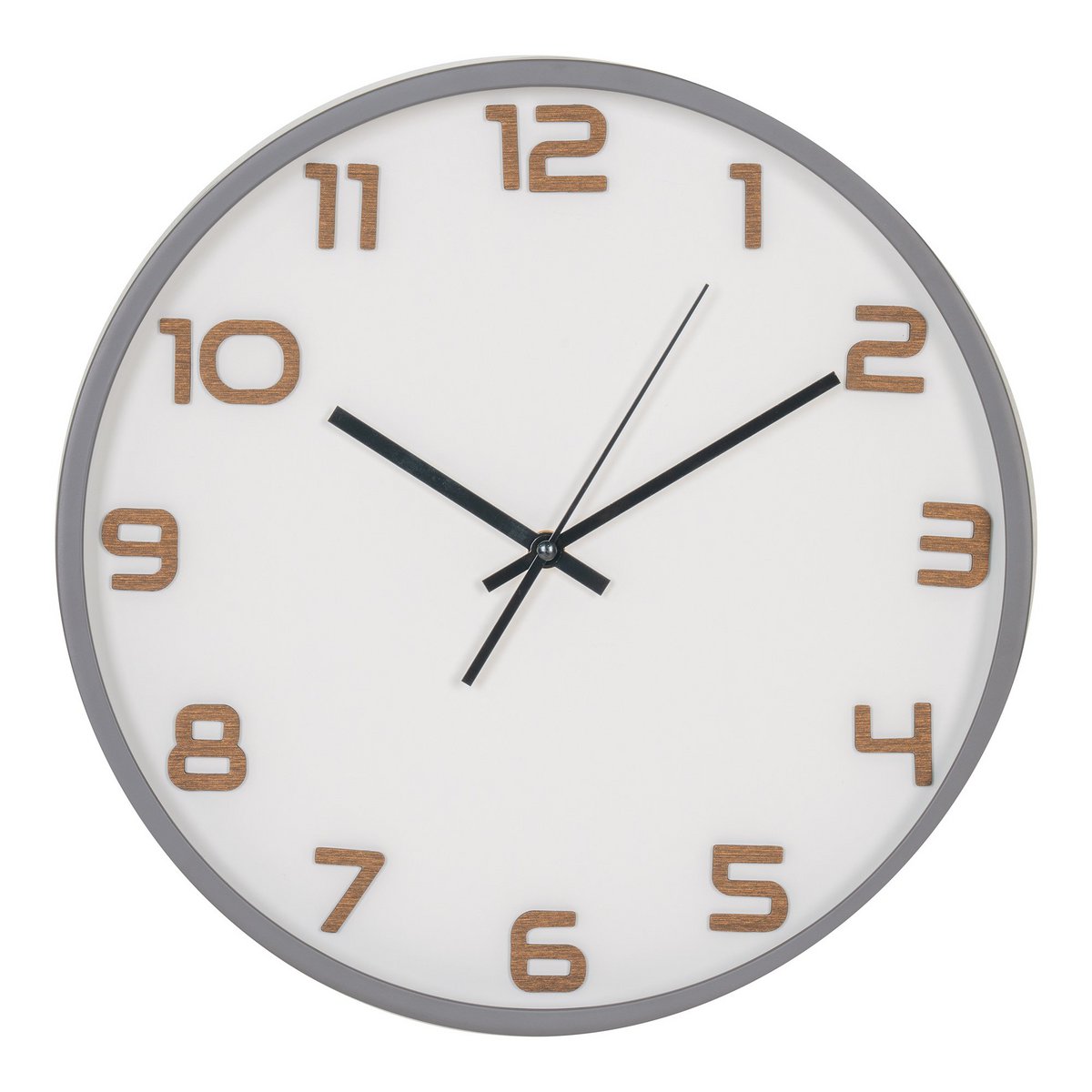 House Nordic - Greenwich Wall Clock - Horloge murale, gris, mouvement silencieux, ronde, ø35 cm