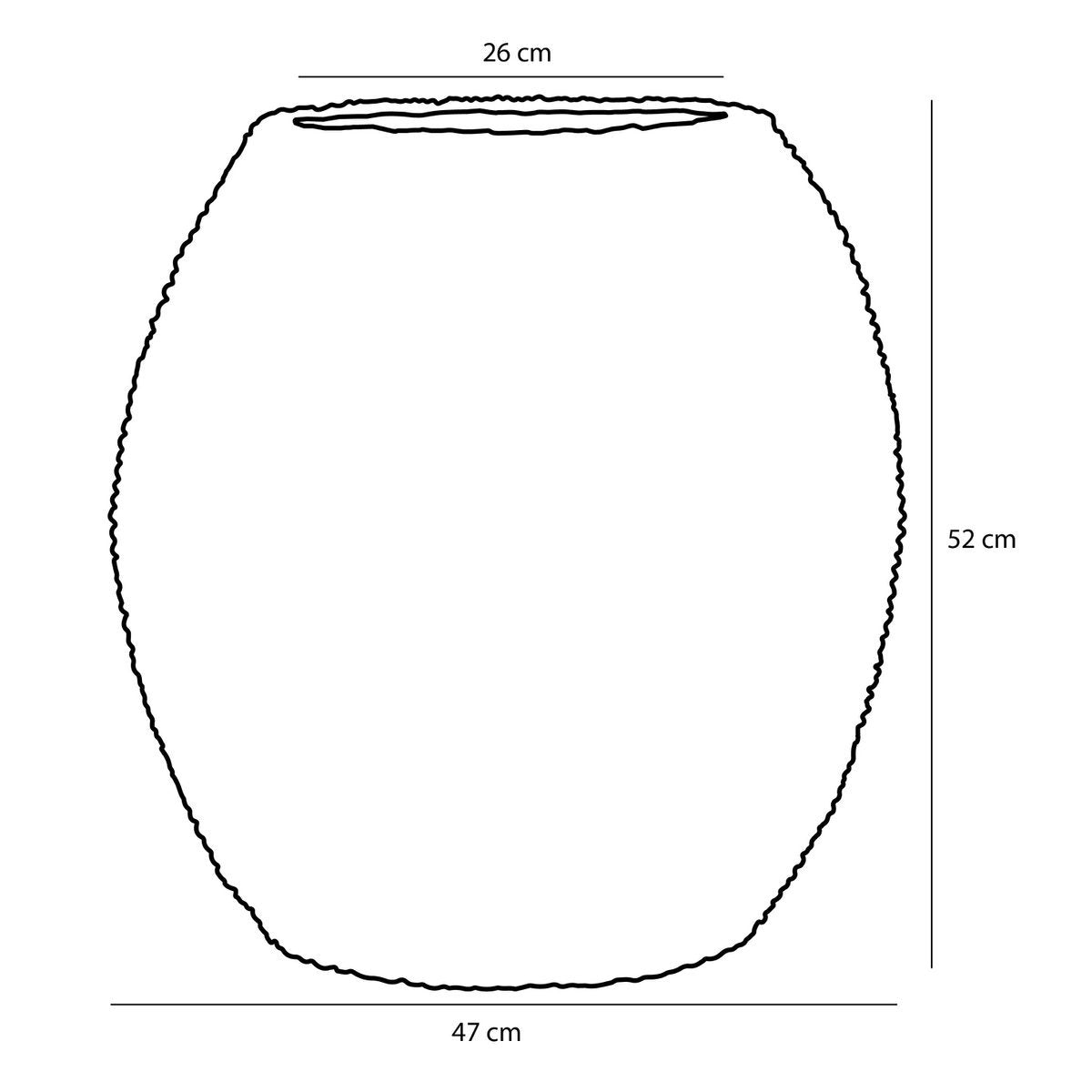 Glimmerdekorationen – Billy-Korb für Pflanzen – H52 x Ø47 cm – Seegras – Grün