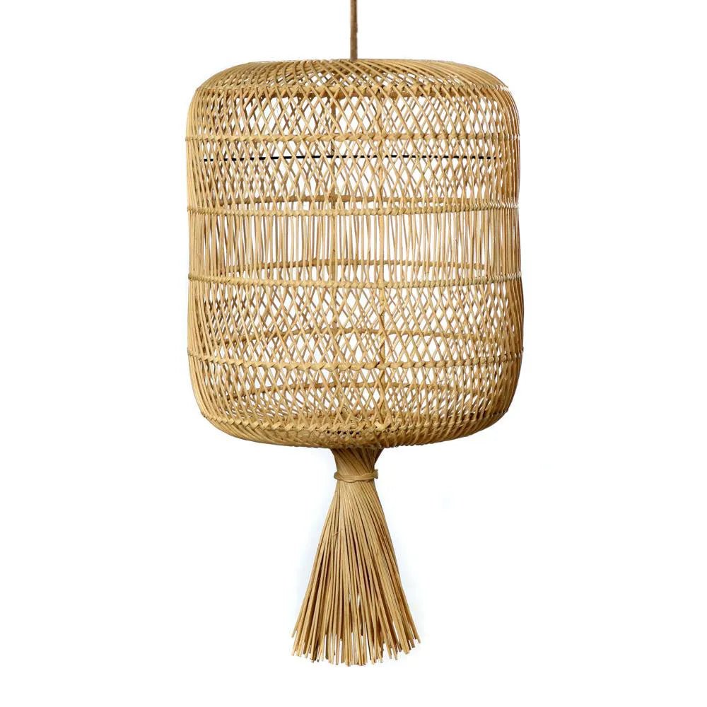 Bazar Bizar - Hang- en vloerlamp 'Dumpling' (Naturel, L)