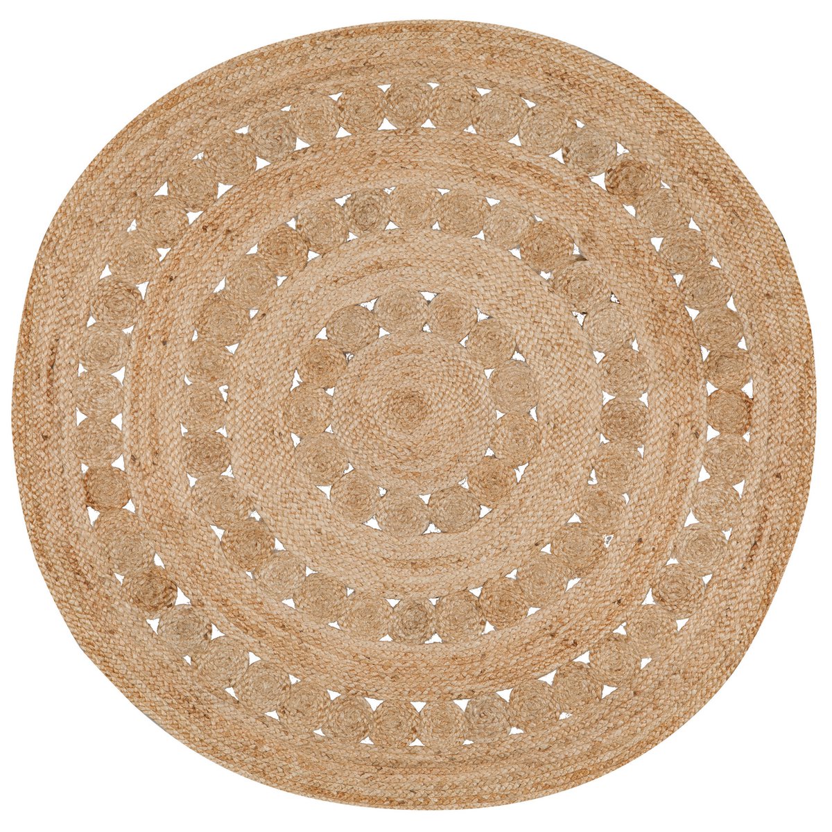 VIVARAISE - Tapis Patna naturel diamètre 120