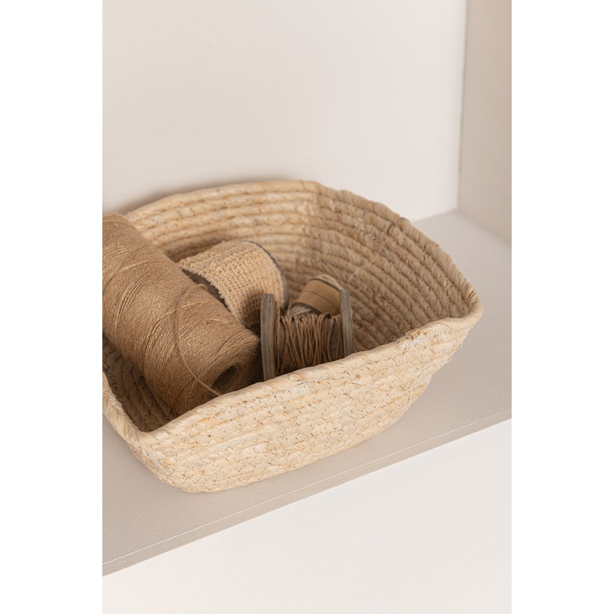 J-Line - Panier Carré Maïs Naturel Grand