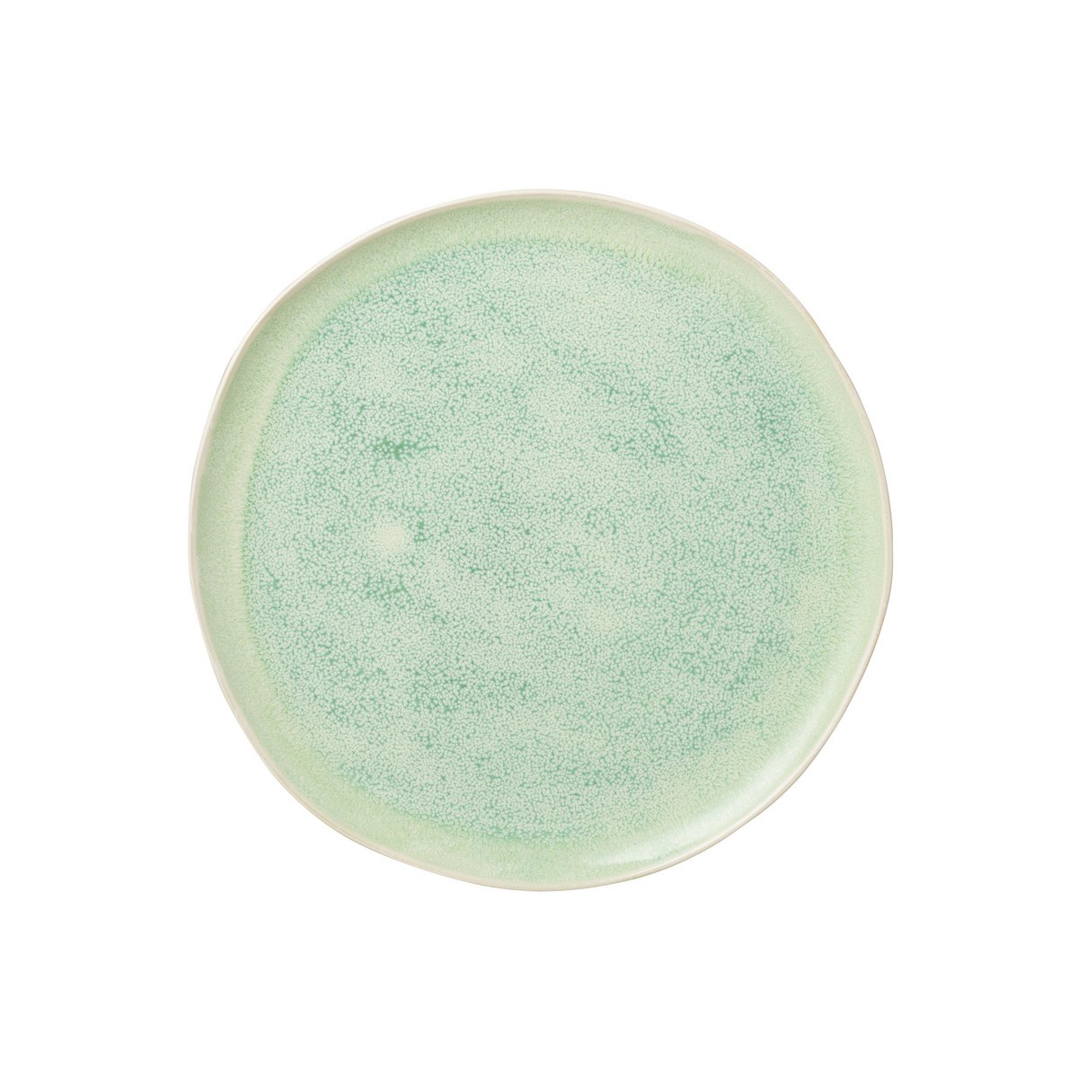 J-Line - Assiette Lara - Porcelaine - Vert - Grand