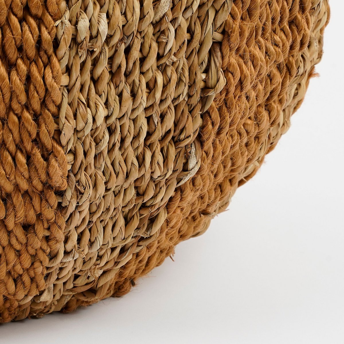 Mica Decorations – Tacoma-Aufbewahrungskorb mit Deckel – H47 x Ø50 cm – Jute – Gelb