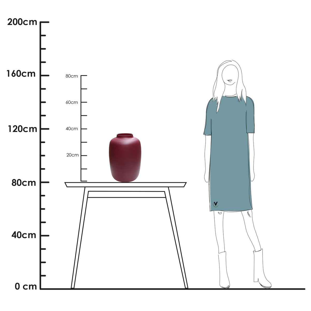 Vase the World - Vaas - Artic matte violet