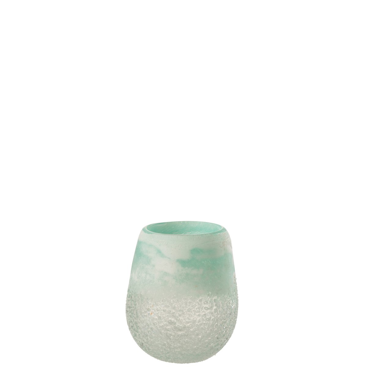 J-Line - Laterne Scavo - Glas - Aqua - Klein