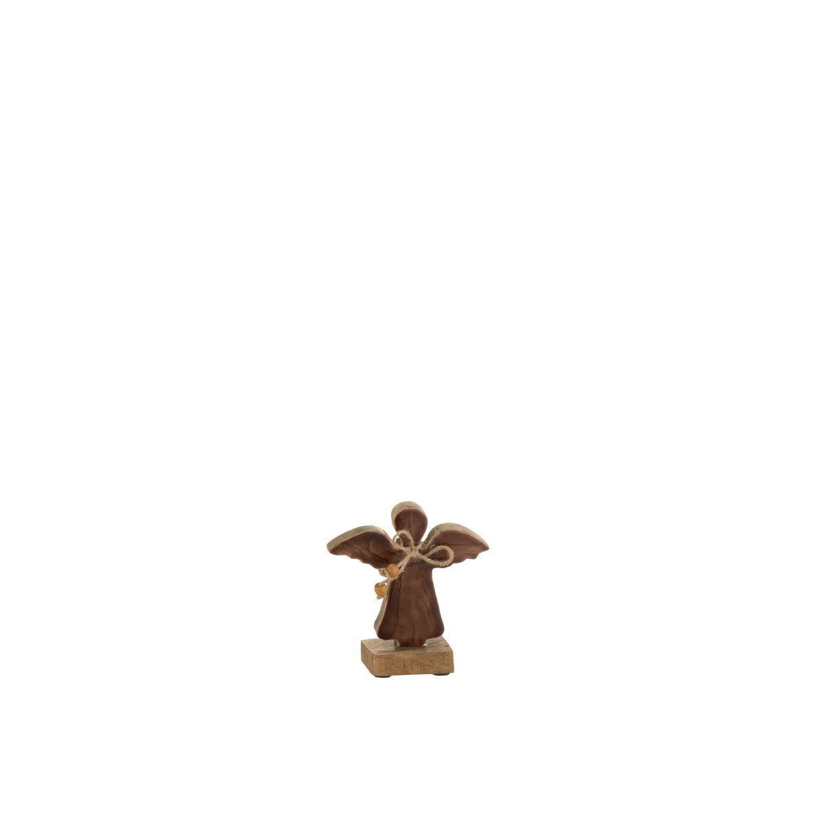 J-Line - Figurine de Noël décorative 'Blomvik' (Marron, Taille S)