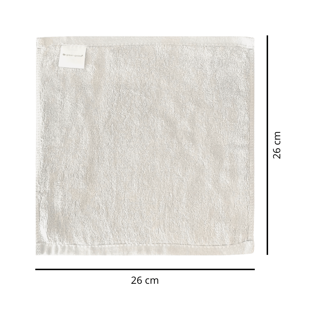 green-goose - Bamboe Wasdoekjes - 6 Stuks - Wit - 80% Bamboe