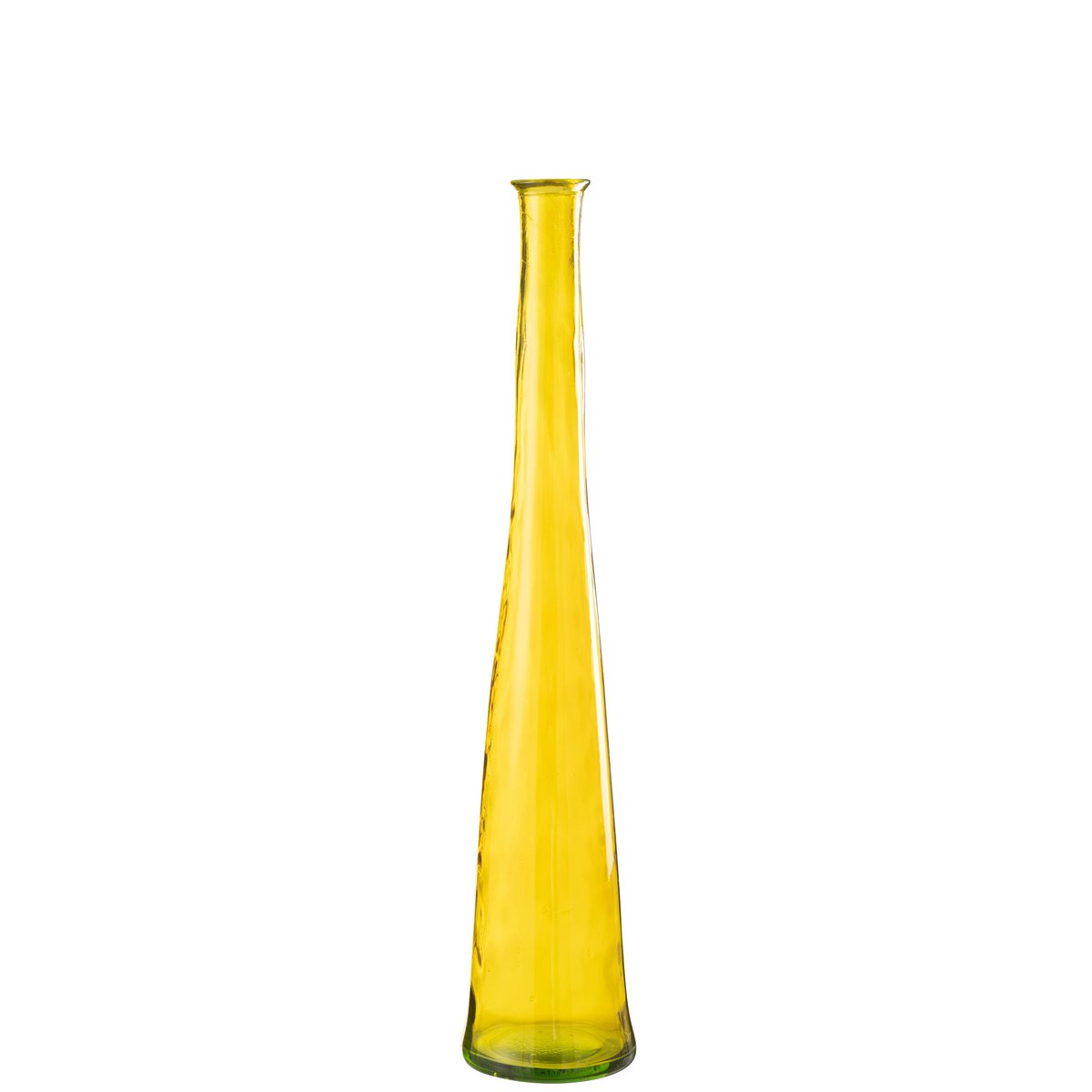 J-Line - Vase Violet - Verre - Jaune - Moyen