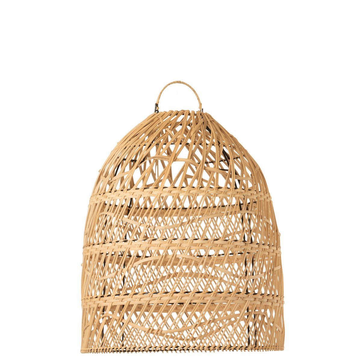 J-Line - Goldene Lampe - Rattan - Natur