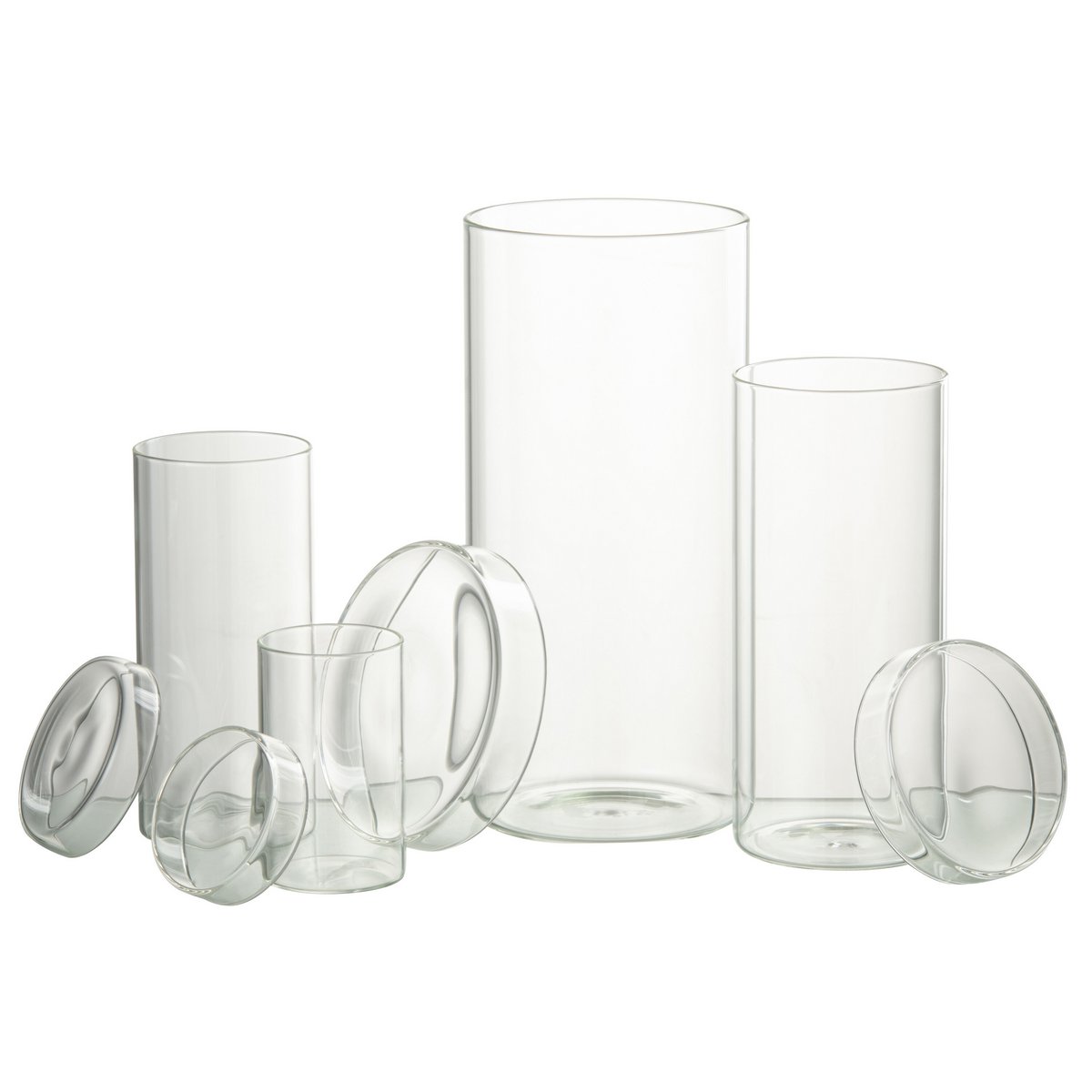 J-Line - Pot En Verre Lisa Glass Transparent Extralarge