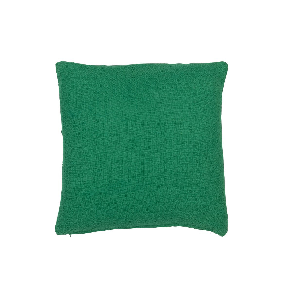 J-Line - Coussin décoratif Feuilles - Coton - Vert foncé