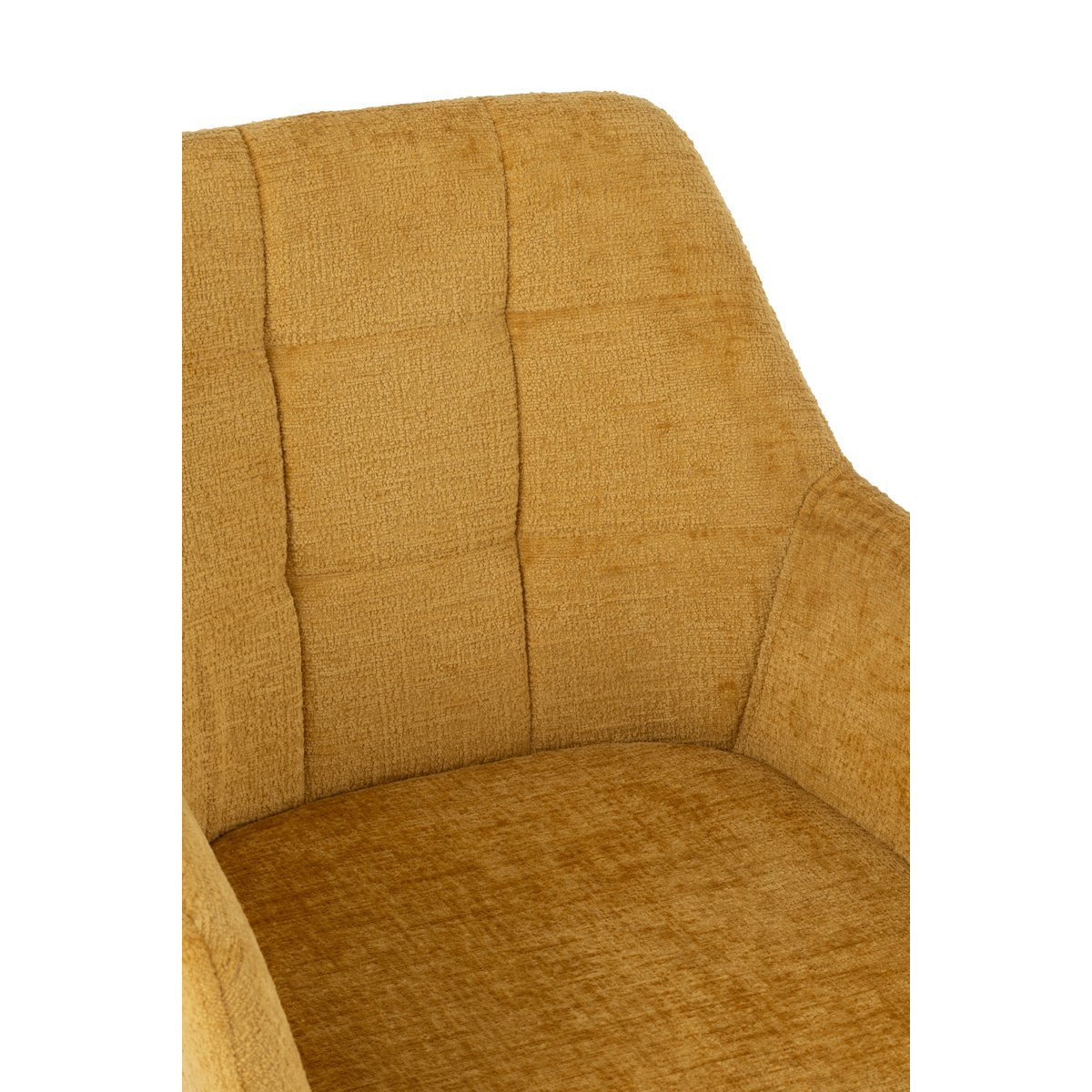 J-Line - Chaise Louna Fer/Acrylique Ocre