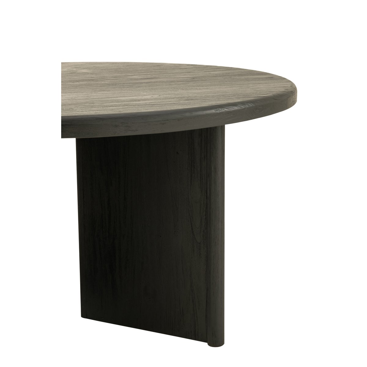 J-Line - Table à manger 'Teck' (Noir, Bois)