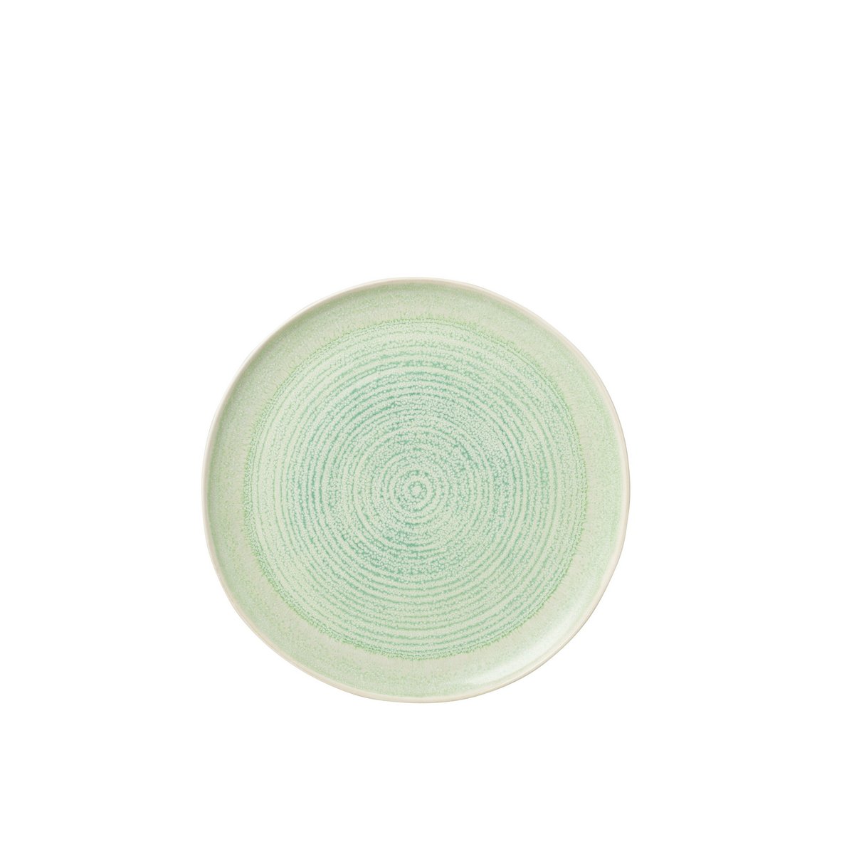 J-Line - Assiette Lara - Porcelaine - Vert - Moyen