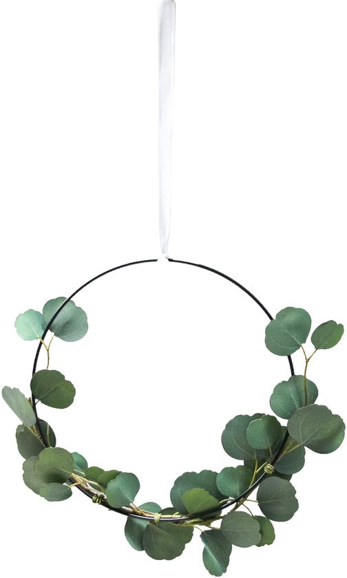 Maison d'Abri - Bague avec eucalyptus artificiel 'Bague' (Ø 28cm)