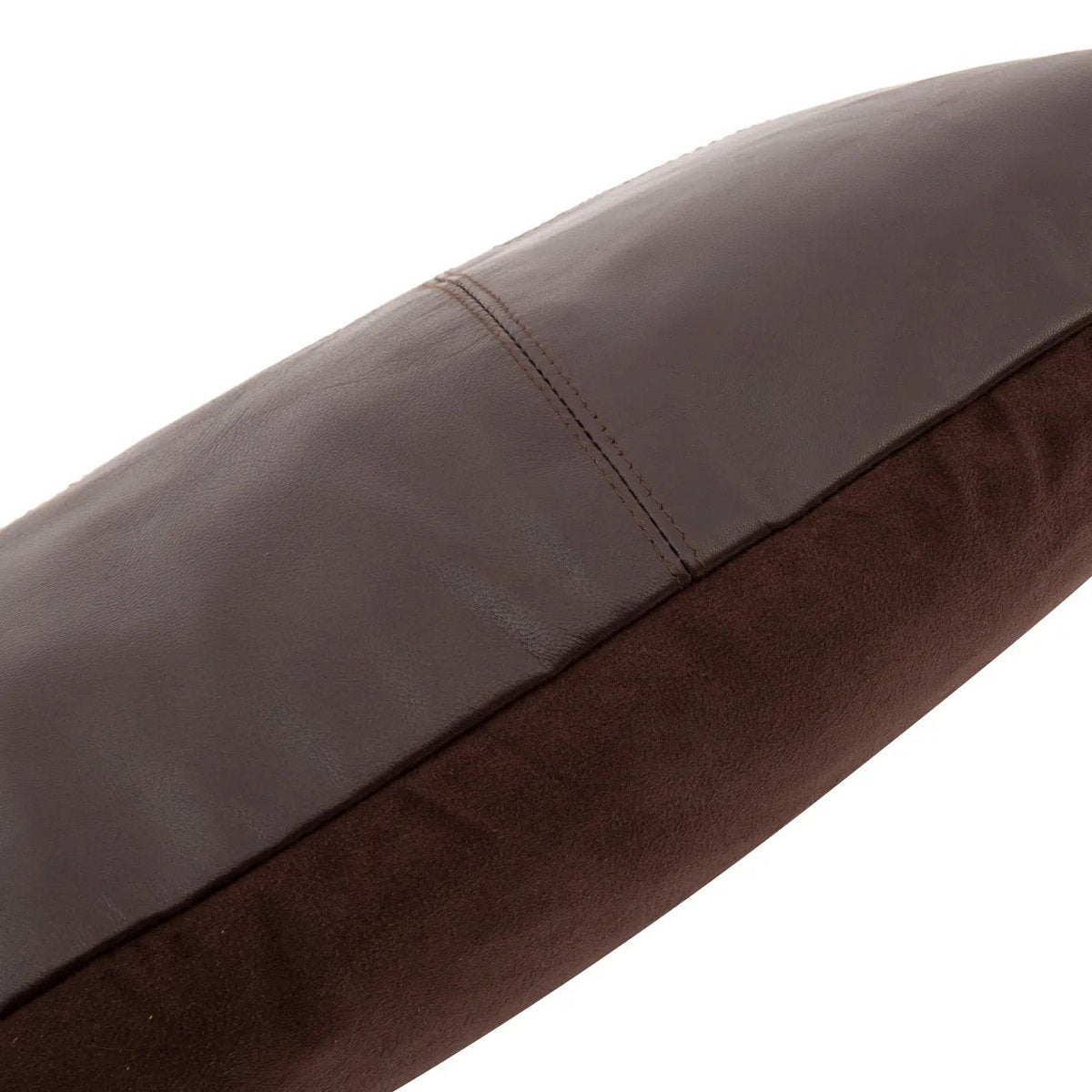 Bazar Bizar - Housse de coussin en cuir 'Six Panel' (Chocolat, 30x50)