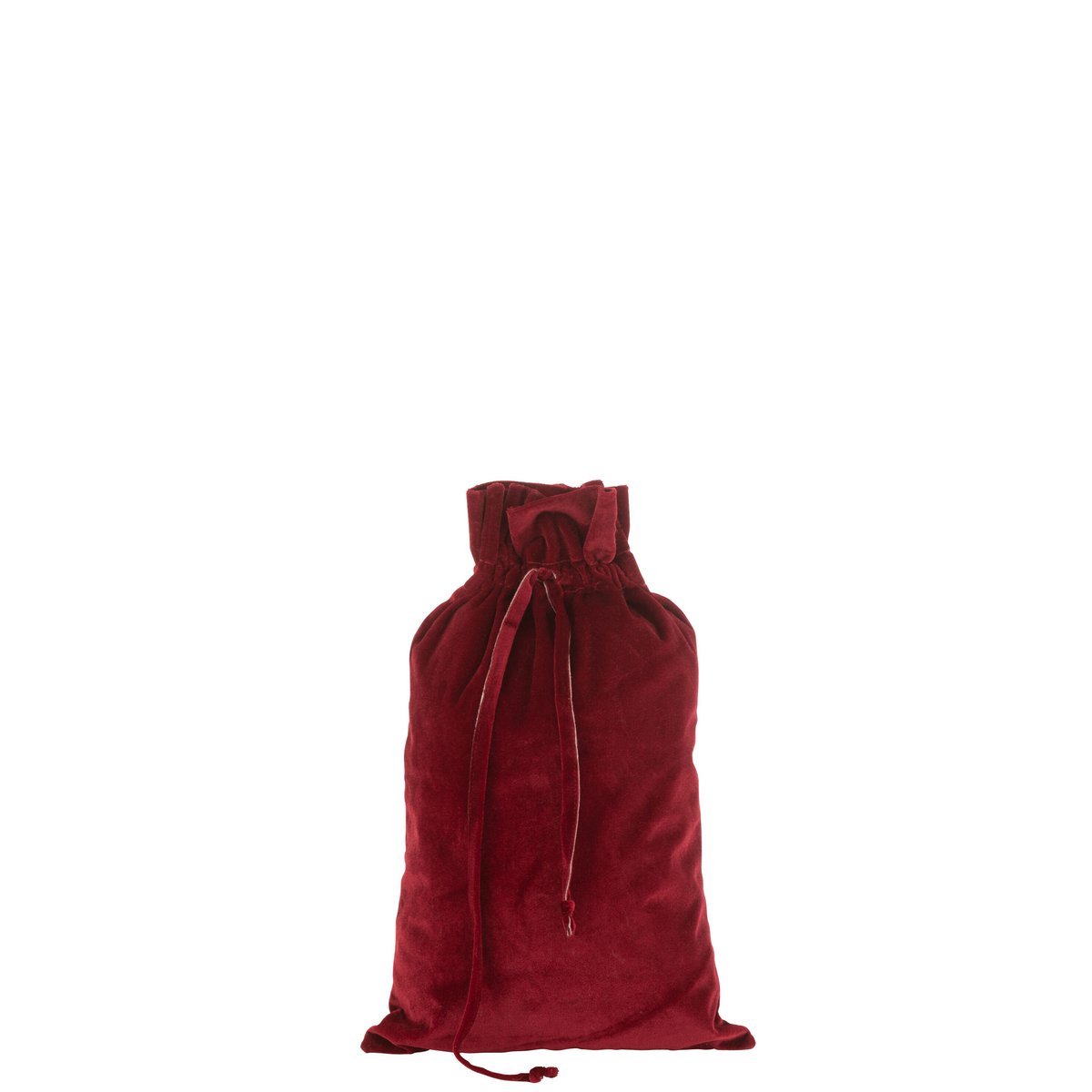 J-Line - Sac pour cadeaux de Noël 'Velvet' (Taille M, Rouge)