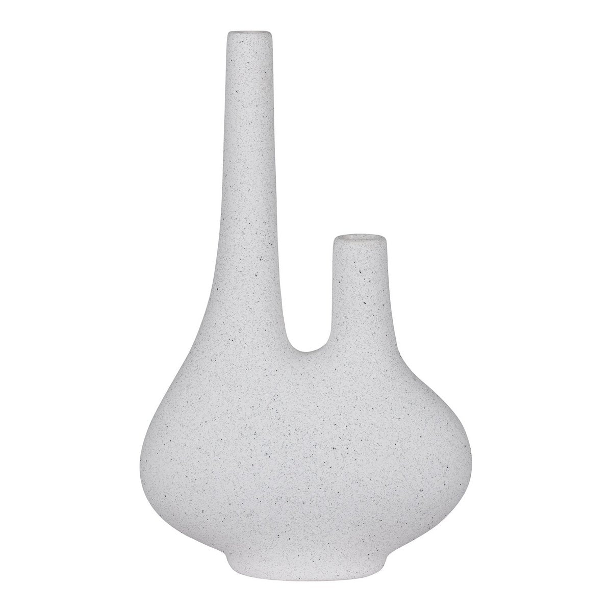 House Nordic - Vase - Vase aus Keramik, weiß, 23x11,5x37 cm