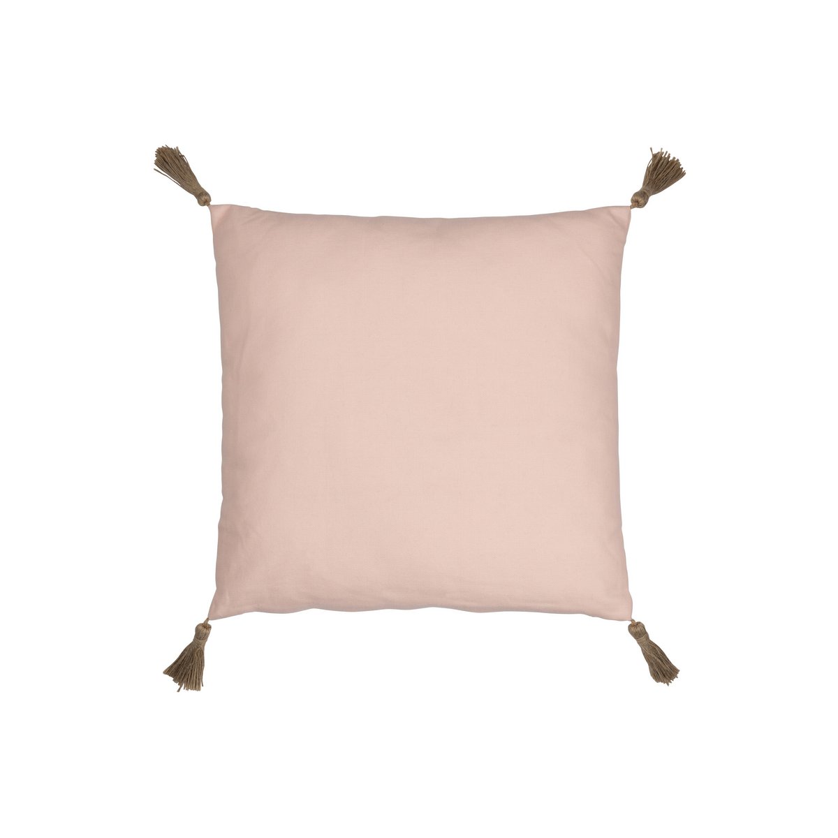 J-Line - Coussin Rainbow Square - Polyester - Rose