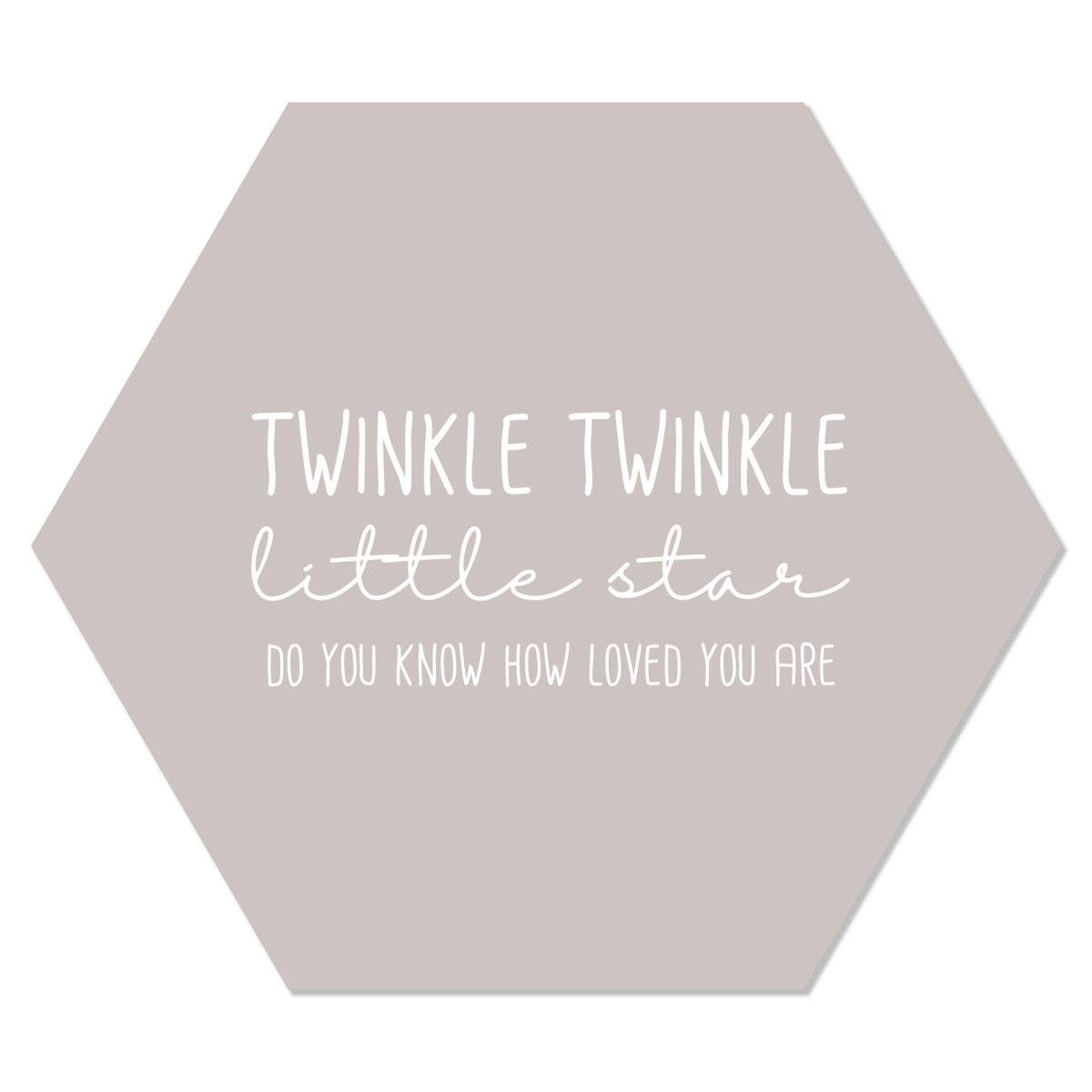 Label2X - Muurhexagon twinkle twinkel stone