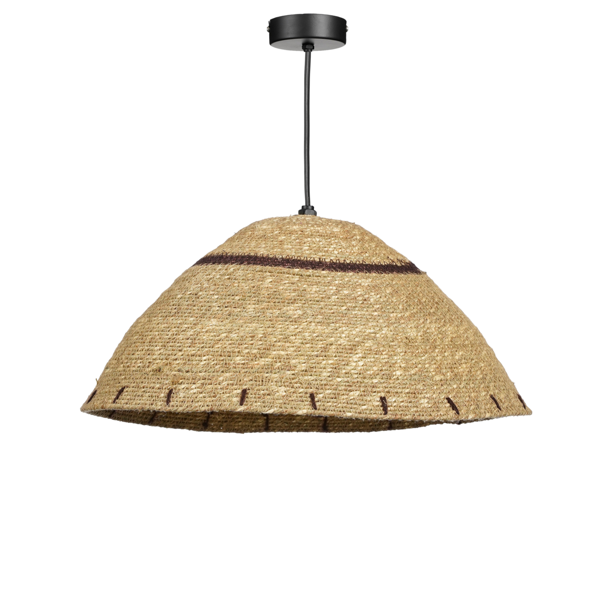 Mica Décorations - Lampe à suspension Joulz - H16 x Ø36 cm - Jute - Marron clair