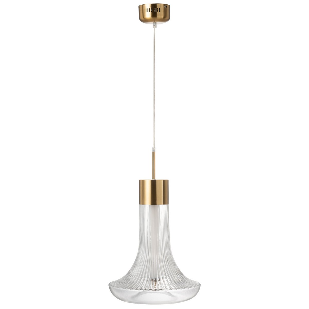 J-Line - Hanglamp LED Goud Metaal Transparant