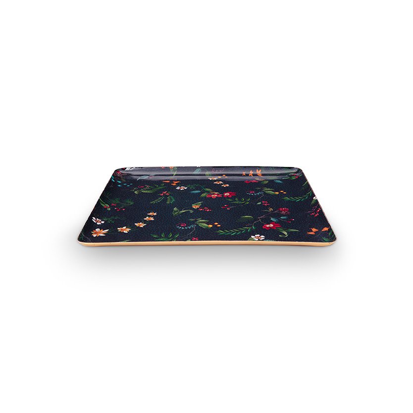 Pip Studio - Tray Metal Medium Berry Blues Dark Blue 30.5x30.5cm